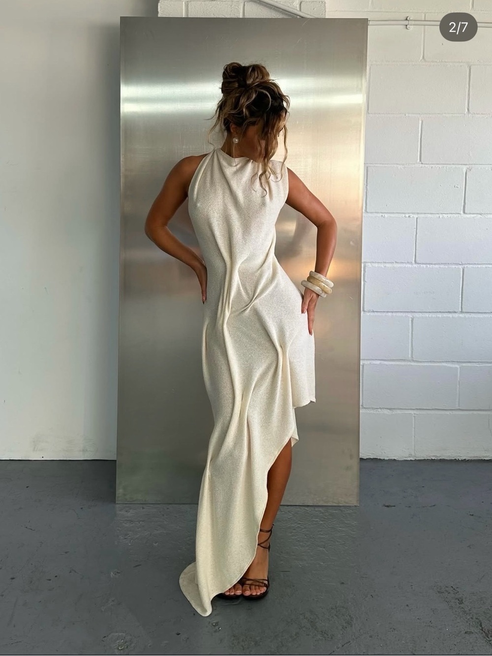 Zende Mode Get Me Wet Buttercream Dress